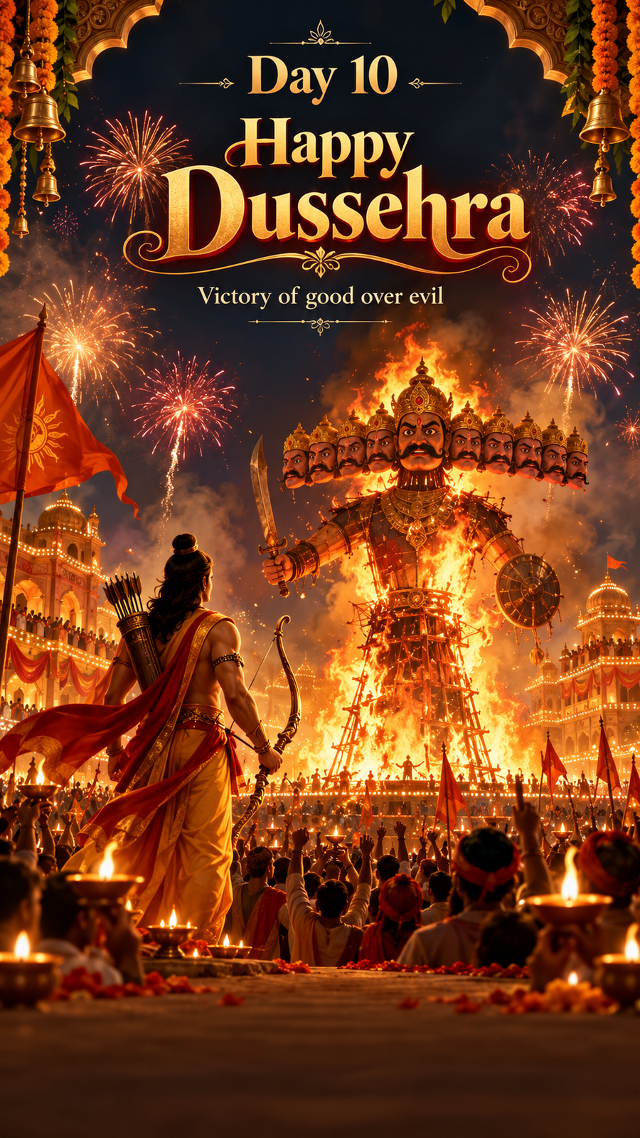 Dussehra Triumph of Light story card