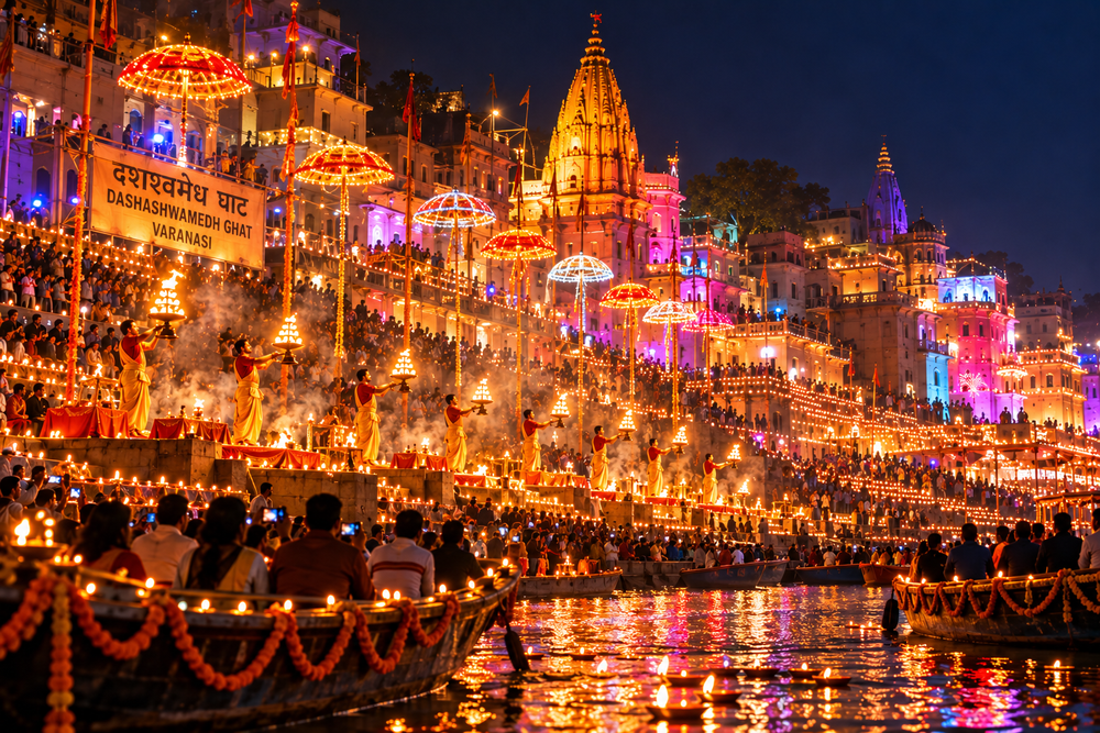 Dashashwamedh Ghat during Dev Deepawali in Varanasi
